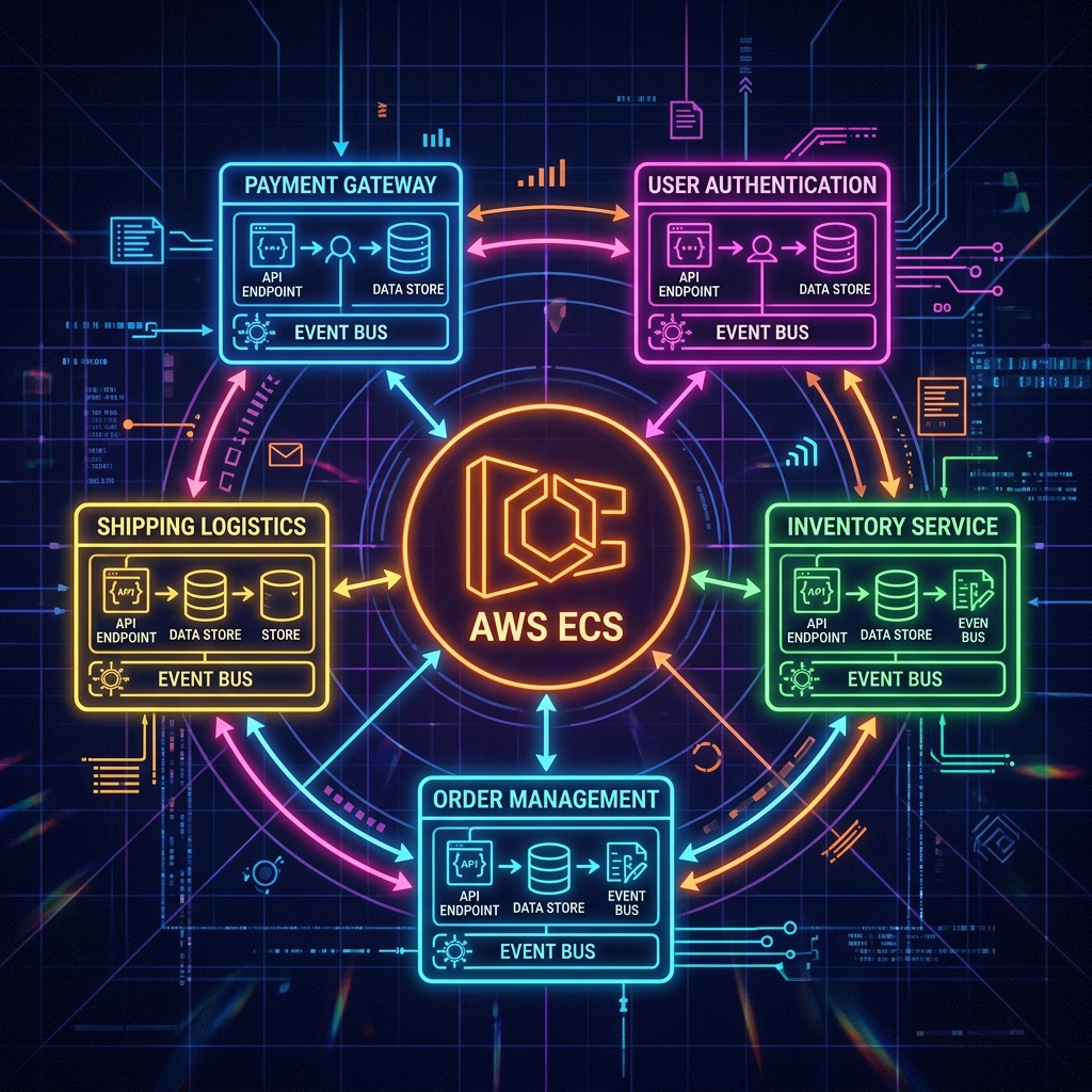 Deploying 5 Microservices to AWS ECS - A Complete Hands-On Journey from GitHub to Production