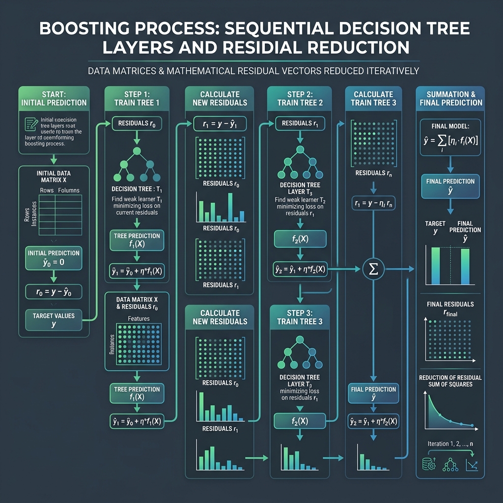 Understanding Gradient Boosting Internals: From Pseudo-Residuals to XGBoost